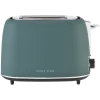 Boden Stark Matte Stainless Steel Toaster - Green