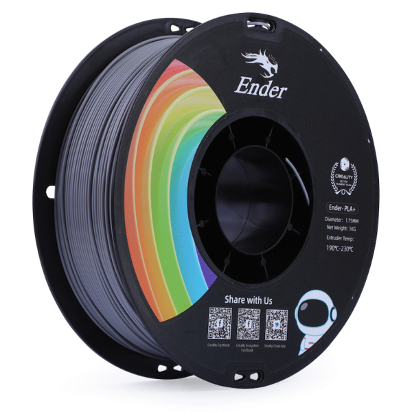 1-3198 Ender PLA+ Filament Grey 1Kg