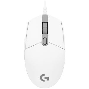 1-3500 Logitech(R) G203 Lightsync Gaming Mouse - White
