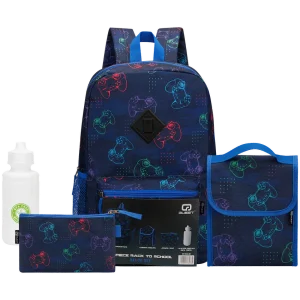 Quest 4-Piece Backpack Set Gamer Navy