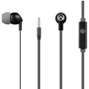 1-3806 Amplify Vibe Series Earphones with Mic - Black and Grey