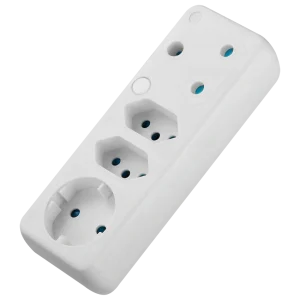 SWITCHED 4 Way Schuko Adaptor