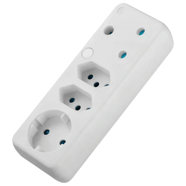 SWITCHED 4 Way Schuko Adaptor