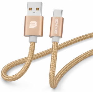Bounce Cord Series Braided Micro USB Cable 2m - Champagne Gold