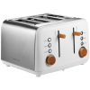 1-3937 Boden Stark Anson Collection 4 Slice SS Toaster White