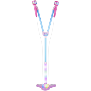 1-4054 Disney Frozen Double Karaoke Mic Stand with Colourful Lights