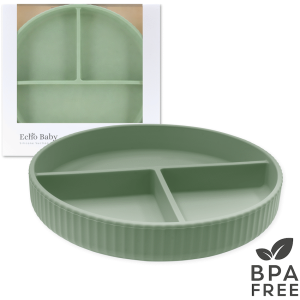 Echo Baby Silicone Suction Plate - Sage