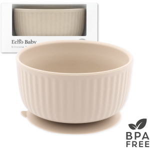 1-4075 Echo Baby Silicone Suction Bowl - Ivory