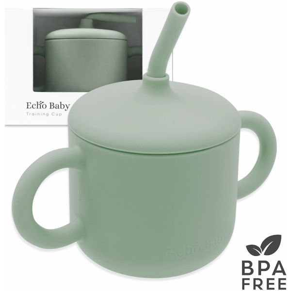 1-4092 Echo Baby Silicone Snack Cup - Sage