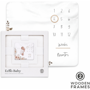 1-4102 Echo Baby Milestone Blanket - Bloom