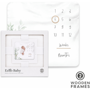 1-4103 Echo Baby Milestone Blanket - Forest