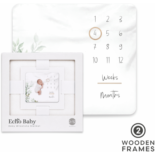 1-4103 Echo Baby Milestone Blanket - Forest