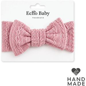 1-4122 Echo Baby Bow Headband - Baby Pink