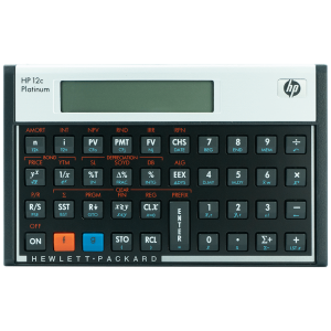 HP 12C Platinum Financial Calculator (Algebraic or RPN)