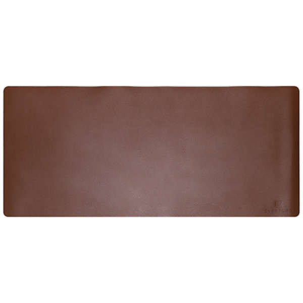 Everfurn Prime Faux Leather Desk Mat - Brown