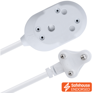 Ellies Back-to-Back Heavy-Duty Extension Lead - 3m