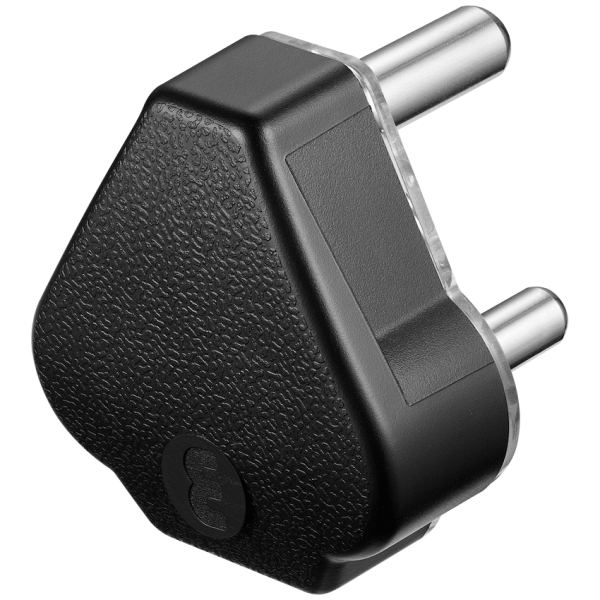 Ellies 16a Heavy-Duty Rubber Screw-on Plug Top - Black