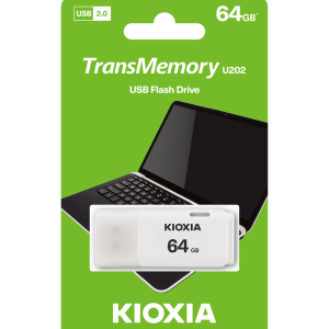 1-4388 Kioxia 64gb USB 2.0 - White
