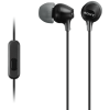 1-4415 Sony MDR-EX15AP (Black) In-Ear Earphone with Mic for iPhone - Android - BlackBerry