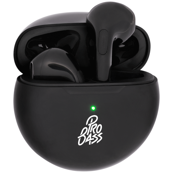 1-4498 Pro Bass Future Series True Wireless Earphones with Charging Case - Black