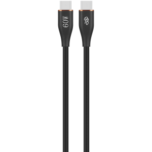 Pro Bass FlexiCord Series 2m 60w Type-C to Type-C Charging Cable - Black
