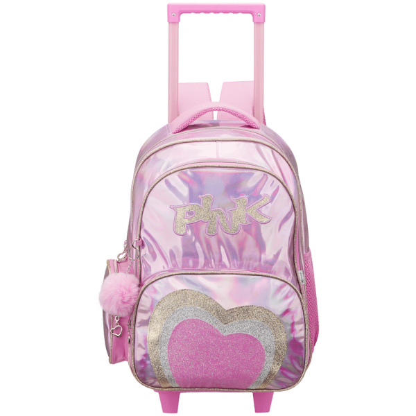 1-4600 Quest Mirror-Glitz Trolley Backpack - Pink