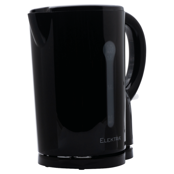 1-4777 Elektra 1.7l Plastic Cordless Kettle - Black