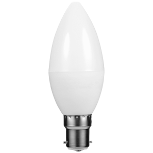 SWITCHED 5W Candle LED Light Bulb B22 - Warm White