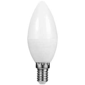 Switched 5w Candle LED Light Bulb E14 - Cool White