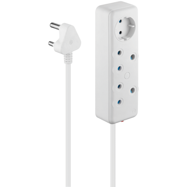 1-4915 SWITCHED 3 Way Multiplug - White