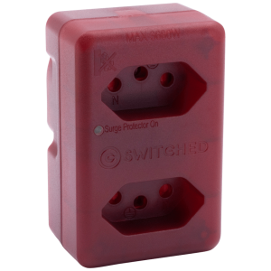 Switched High Surge 2-Way Network Router Safe Adaptor