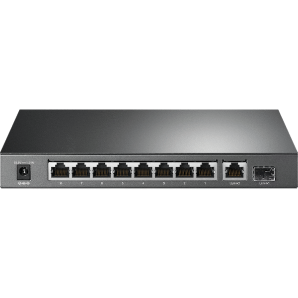 1-5015 TP-Link TL-SG1210P 10-Port Gigabit Desktop Switch with 8-Port PoE+
