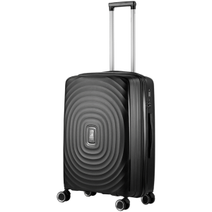1-5046 Travelwize Ripple PP 4-Wheel Spinner 55cm Luggage - Black