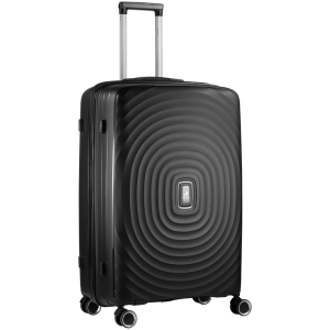 1-5048 Travelwize Ripple PP 4-Wheel Spinner 75cm Luggage - Black