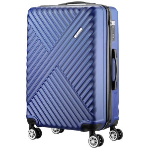 1-5058 Travelwize Astra ABS 77cm 4-Wheel Spinner Luggage - Navy