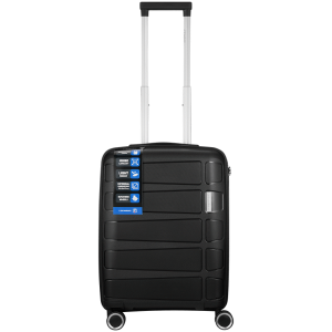 Travelwize Tourer PP 55cm 4-wheel Spinner Luggage Black
