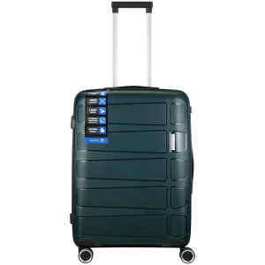 1-5076 Travelwize Tourer PP 65cm 4-wheel Spinner Luggage Petrol