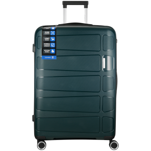 1-5077 Travelwize Tourer PP 75cm 4-wheel Spinner Luggage Petrol