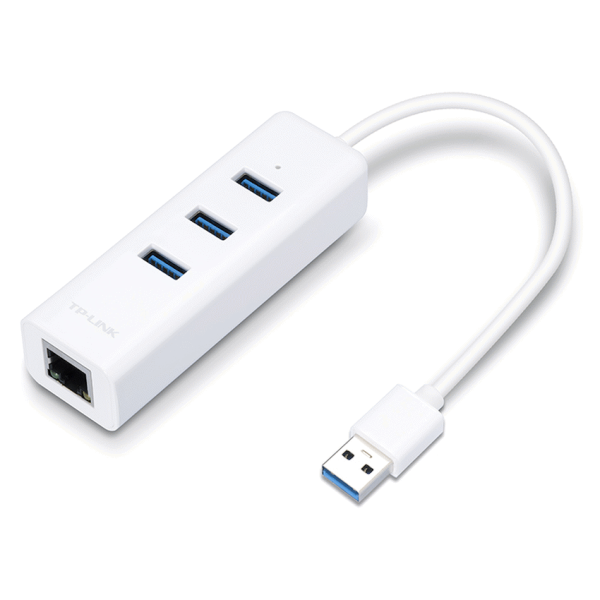 1-5086 TP-Link UE330 USB 3.0 to Gigabit Ethernet Network Adapter with 3-Port USB 3.0 Hub