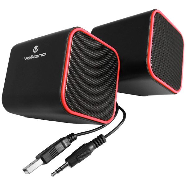 Volkano Diamond Series USB Speaker - Red