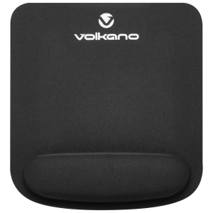 1-5206 Volkano Rest Series Gel Mousepad - Black