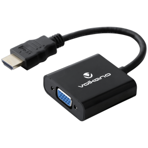1-5213 Volkano Annex Series HDMI Male to VGA Female Converter, 10cm Cable, with Sound
