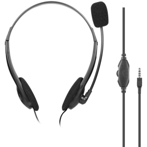 1-5252 Volkano Chat 2 Stereo Headset with Boom Microphone