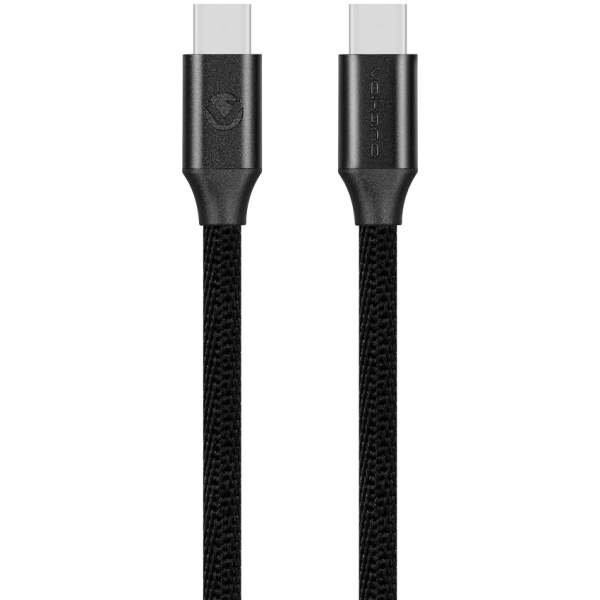 Volkano Weave Series Type-C to Type-C Cable 3m 60w - Black
