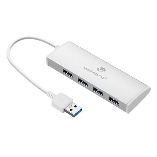 1-5285 VolkanoX Media Series 4-Port USB Hub with Power Cable