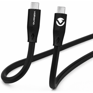 Volkano Slim Series Type-C to Type-C Cable 30W - Black (1.2m)