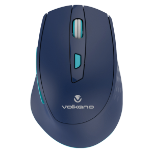 1-5300 Volkano Chrome Series Wireless Mouse - Blue