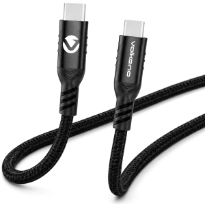 Volkano Weave Series 60w Magnetic Type-C Cable - Black