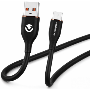 Volkano Flexi Series USB to Micro USB 1.5m 18w - Black