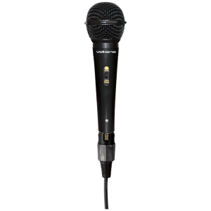 1-5345 Volkano Ace Series Metal Wired Dynamic Vocal Microphone - Black